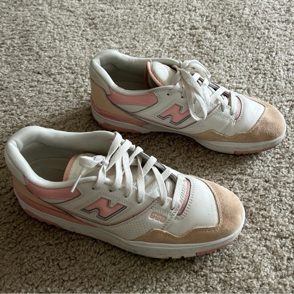 New Balance 550 white/pink/peach